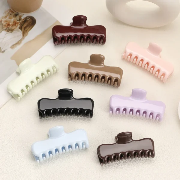 Glossy Geometric Claw Clip (9.5 cm)