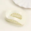Large Glossy Oval Flat Claw Clip