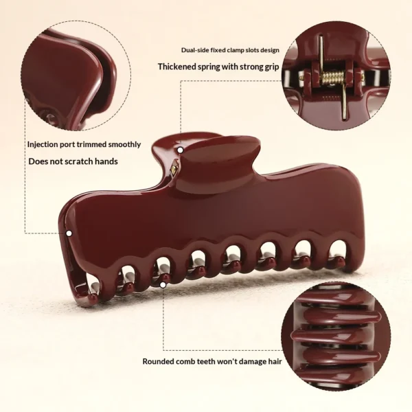 Glossy Geometric Claw Clip (9.5 cm)