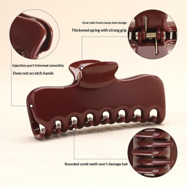 Glossy Geometric Claw Clip (9.5 cm)