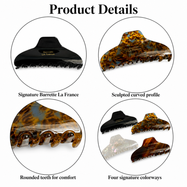 Glossy Tortoise Shell Claw Clip