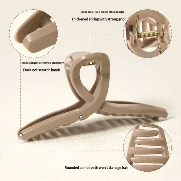Extra Large Glossy Cross Claw Clip