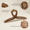 Large Jelly Cross Claw Clip