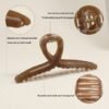 Large Jelly Cross Claw Clip