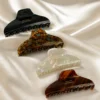 Brown Tortoise Shell Style 2 Claw Clip
