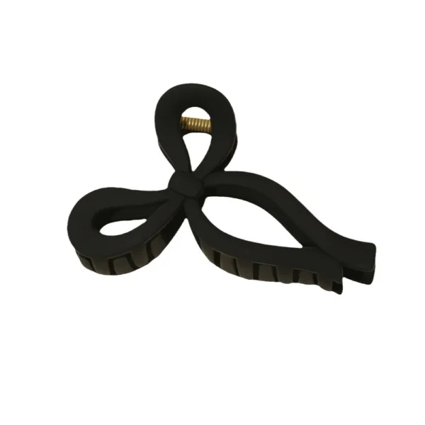 Large Frosted Bow Claw Clip