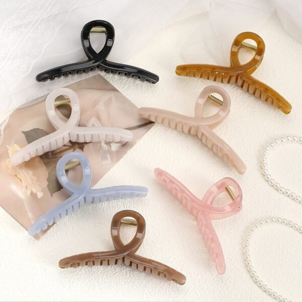 Large Jelly Cross Claw Clip