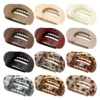 Large Glossy Oval Flat Claw Clip