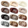 Large Glossy Oval Flat Claw Clip