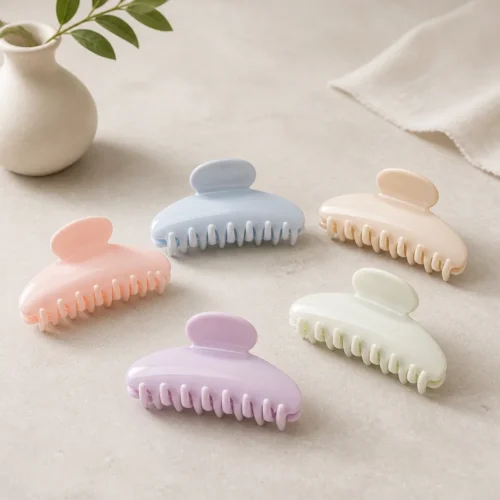 Hbca52913b26b4d8090be27d46c928d7fj-2.webp Pink Plastic Claw Clip