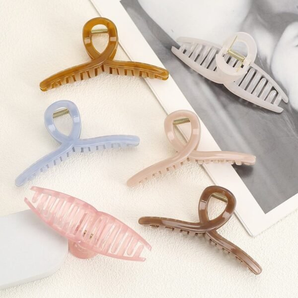 Large Jelly Cross Claw Clip