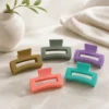 Large Matte Hollow Claw Clip