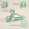 Large Frosted Bow Claw Clip